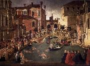 Gentile Bellini Miracle of the Cross at the Bridge of San Lorenzo oil on canvas